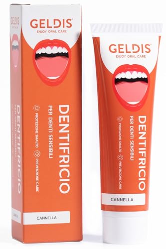 GELDIS Dentifricio Professionale - Remineralizzante per Denti Sensibili, Azione Anticarie, 100% Vegan, 100% Riciclabile, 100 ml