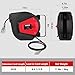 Himimi Retractable Extension Cord Reel, 50FT 14AWG/3C Power Cord Reel for Garage Workshop, Wall/Ceiling Mounted Extension Cord Reel, 3-Lighted Triple Outlets, UL Listed, 13A Circuit Breaker