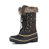DREAM PAIRS Women's Snow Boots,Size 10,Brown,DP-Canada