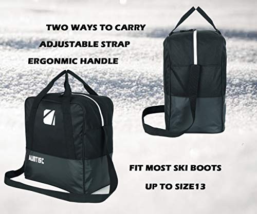image for AUMTISC Ski Bag Padded 2 Piece Ski and Boot Bag Combo for 1 Pair of Sk