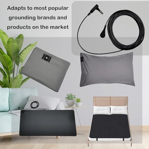 Image of Grounding Cord (2 Packs, 15ft) - Universal Grounding Cable for Mats, Pads, and Sheets, Compatible with All Popular Brands