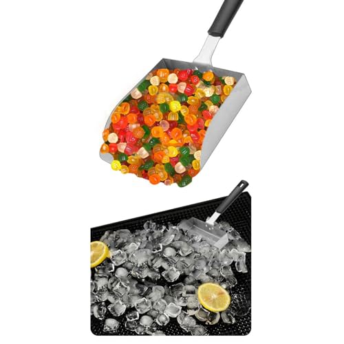 Große Grillschaufel, Edelstahl-Lebensmittelschaufel, Grill-Food-Mover, Edelstahl-Grill-Food-Mover, Lebensmittelschaufel, Burger-Spatel für Pfannengerichte