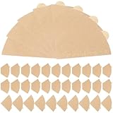 NUOBESTY Handgeschöpfter Kaffeefilter aus Natürlichem Papier 200 Stück...