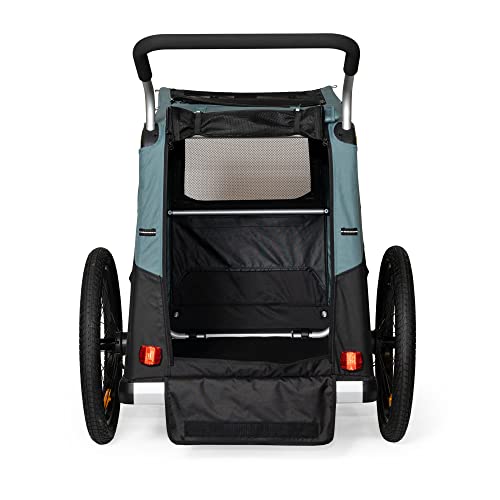 Burley Bark Ranger Fahrradanhänger Schwarz/Blau Einheitsgroße