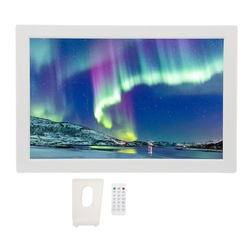 17 Zoll Digitaler Bilderrahmen – 1440 X 900 IPS High Definition – Intelligenter Bilderrahmen mit Infrarot-Fernbedienung – 16 GB Großer Speicher – Elektronischer Kalender,