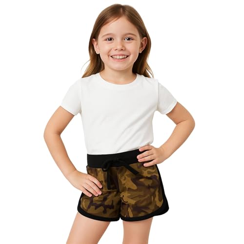 Girls Shorts 100% Cotton Sports Dance Trendy Fashion Summer Hot Short Lightweight Stylish Running Pants 2-13 Years