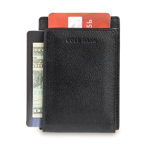 Image of Cole Haan Men's Leather Slim Magnetic Front Pocket RFID Wallet