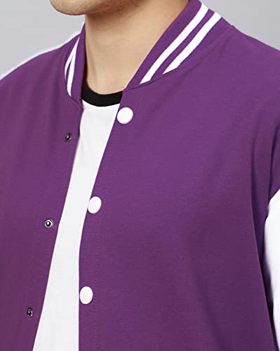 Image of BE SAVAGE Men's Cotton Blend Standard Length Bomber Jacket