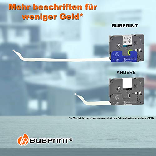 Bubprint Nastro compatibile per Brother TZE-221