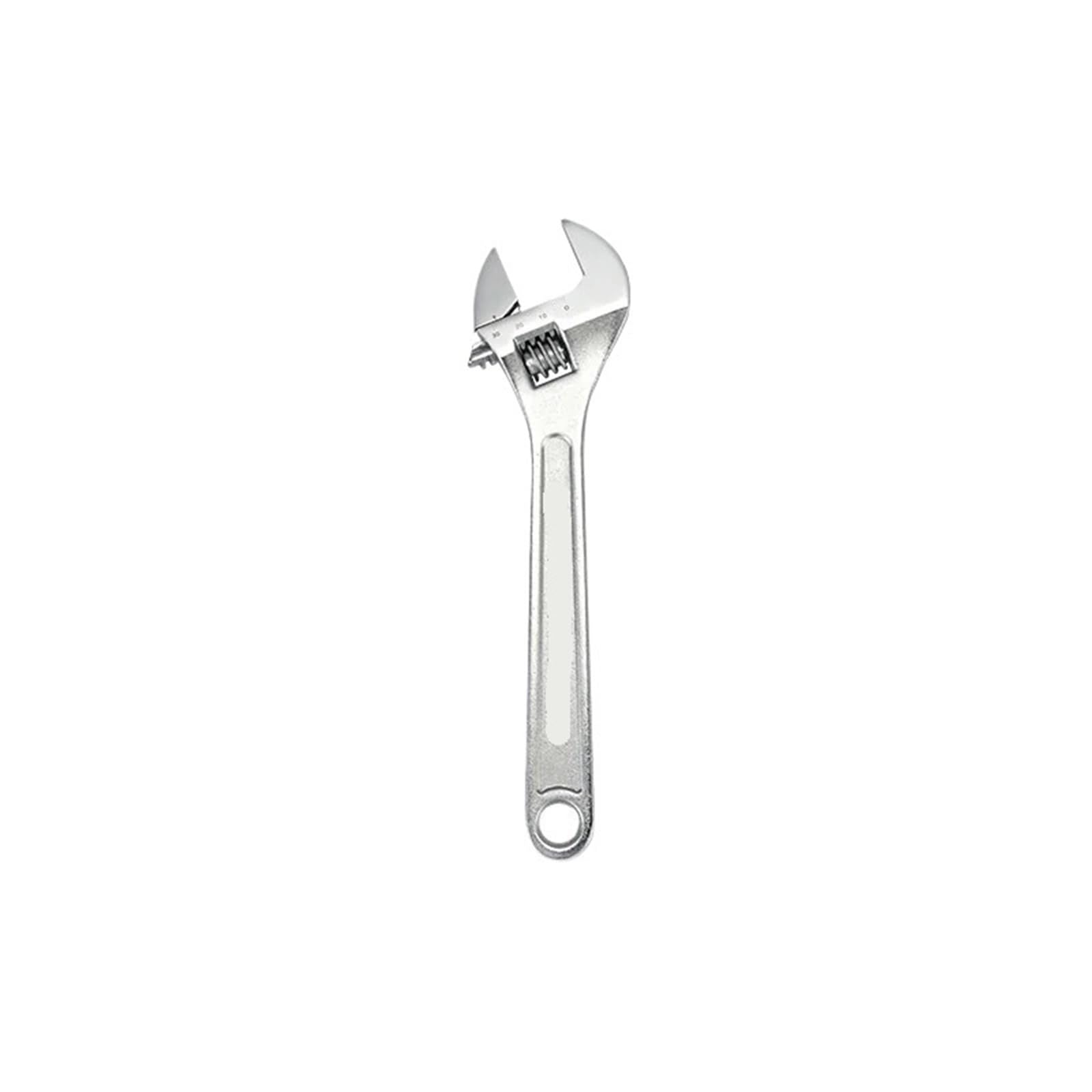 LUYSGBXR Adjustable Wrench Polished Finish Adjustable Wrench Set 8"/10"/12"/15" for Plumbing, Automotive Industrial(10 inch)