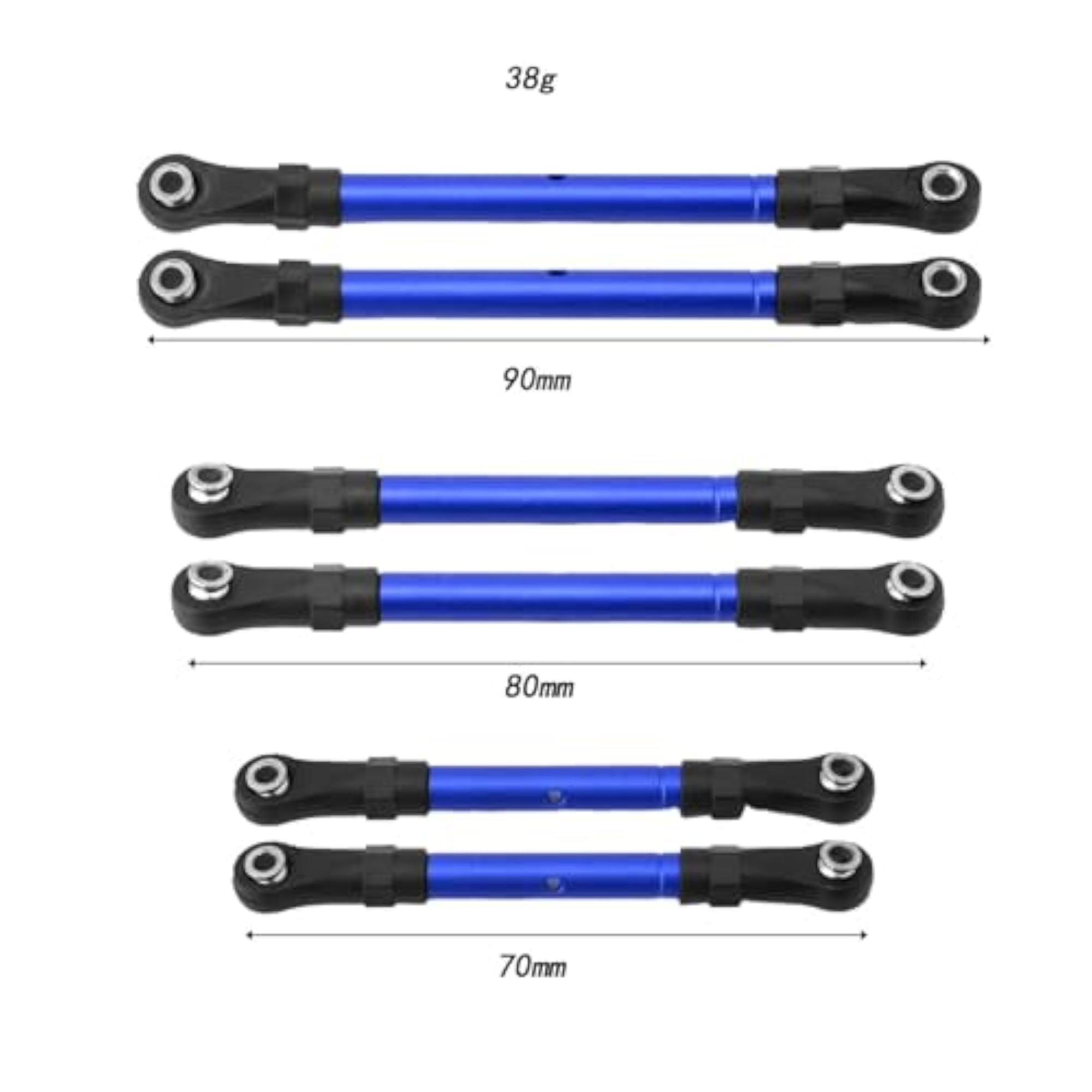6 Pieces RC Car Pull Rod Servo Link Rod for Slash Hoss 4x4