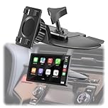 CARKOOL CD Slot Mount for Car Play Screen,17mm Ball Universal Carplay CD Mount 360°Rotation for Most Car Phone Holder GPS Monitors