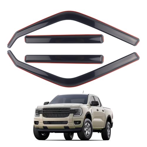 Smoke Black In-Channel Guards for 2024-2025 Ranger
