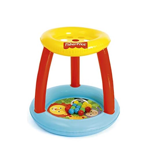 Bestway 93541 Fisher Price - Piscina Hinchable (15 Pelotas, 89 X 84 Cm), Multicolor