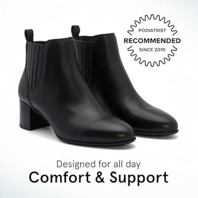 ABEO Plaza Chelsea Boots for Women | Fall Boots For Women | Water Resistant Leather | Built-In Orthotic Insole