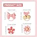 RAORAOYUE 20 pcs Cute Puppy Dog Bowknot Hair Bow, Bulk with Rubber Bands Holiday Daily Yorkie Dog Hair Accessories, Pet Female Accessories（Pink）