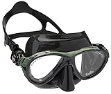 Cressi Maske Eyes Evolution Crystal Gafas de Buceo, Unisex, Negro/Verde