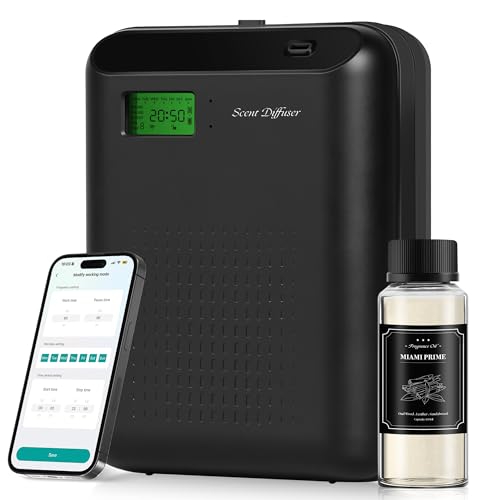 Scent Air Machine Starter Kit – Waterless Diffuser for Home & Commercial Use, Hotel Scent Diffuser...
