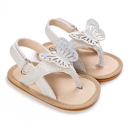Prewalker Girls Butterfly Sandals Newborn Infant Baby First Walking Shoes Toddler Summer Soft Sole Cute Flat Slides2