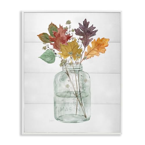 Harvest Home Leaves Jar, 24 x 30 Inch Framed Giclée Print
