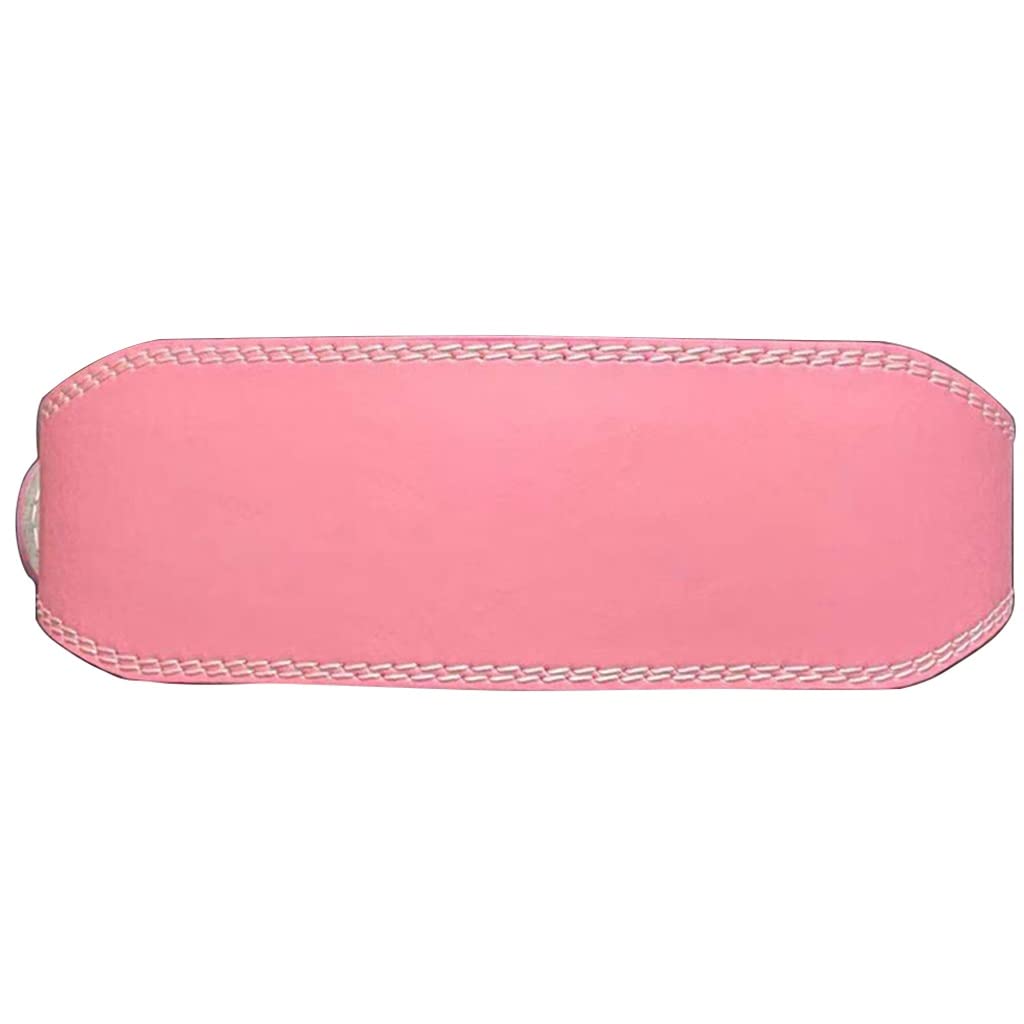 Gewichtsgürtel Fitnessgürtel Kniebeugen Gewichtheben Leder Sport Männer und Frauen Trainingsgürtel Kreuzheben Powerlifting Booster Gürtel (Color : White, Size : M)