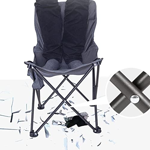 Chaise de camping pliante et portable avec poche latérale pratique - 2