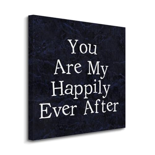Lienzo de pared Yelolyio decorativo con frase de amor para un dormitorio y hogar feliz