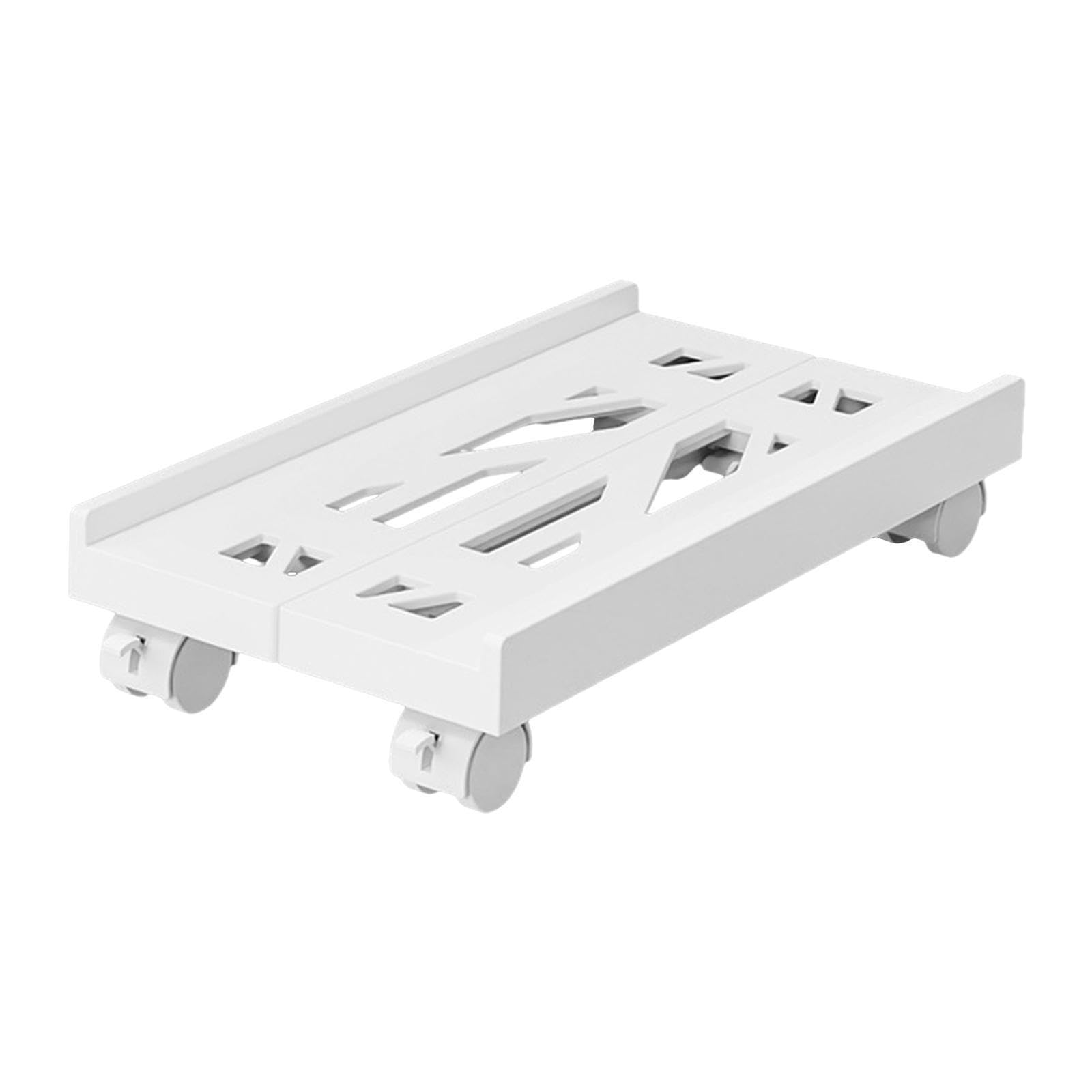 TWISAXC Practical Computer Holder Stand With Ventilated Riser And Rolling Mechanism For Efficiency In Home Office Or Academic Settings Computer Tower Stand