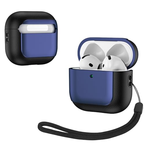 Coque AirPods Pro 1 bleu foncé pour éviter rayures et chutes fatales