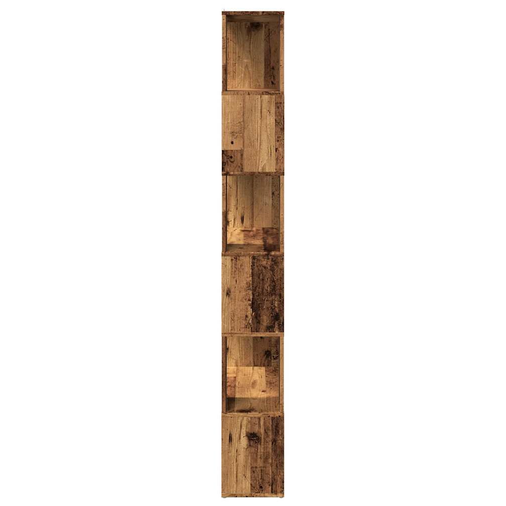 vidaXL Regał na książki/przegroda, stare drewno, 80x24x186 cm