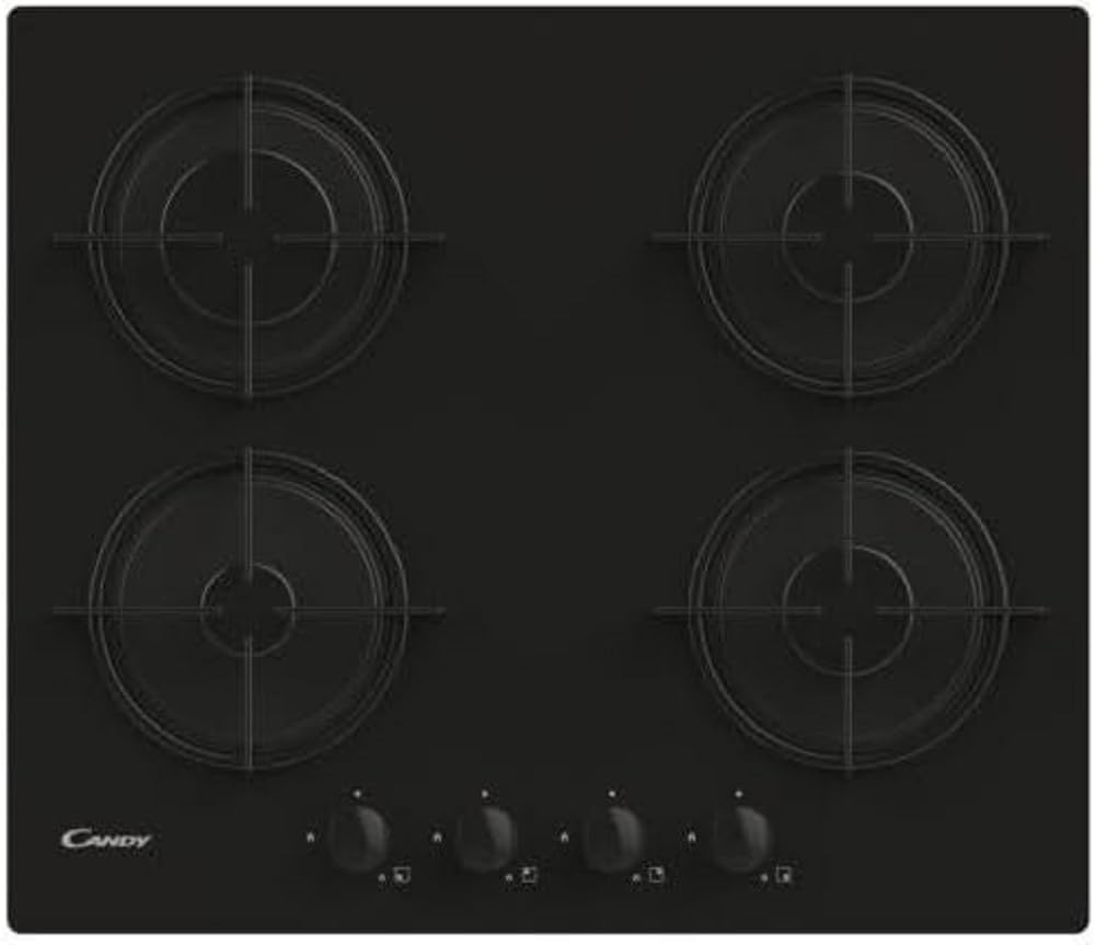 Candy CVW6BB, Placa de gas, Black