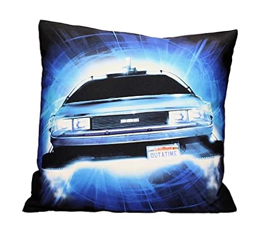 SD toys- Delorean Roads Cojin Cuadrado Regreso Al Futuro, Color (SDTUNI22209) | Ya disponible en tu tienda friki favorita! En mundofriki.es!