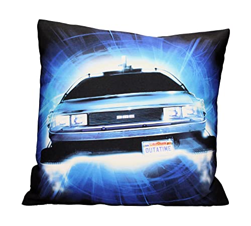 SD toys- Delorean Roads Cojin Cuadrado Regreso Al Futuro, Color (SDTUNI22209)