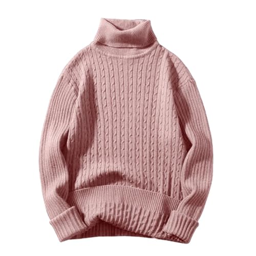 Men's Pattern Turtleneck Sweater Knitted Pullover Long Sleeve Slim Fit Casual Comfortable Striped Design
