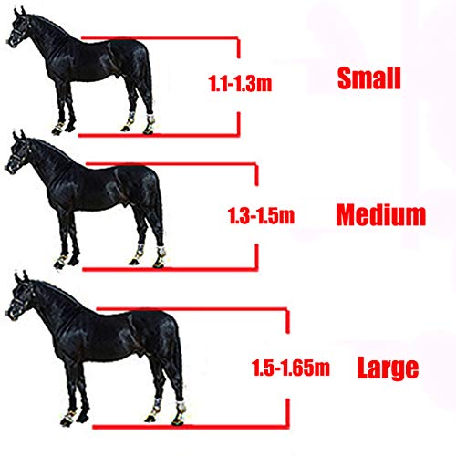 SagaSave Paardenhalster, verstelbare riem, halster, hoofdhalsband met verdikt fleece, gevoerd met meerdere maten - Afbeelding 3