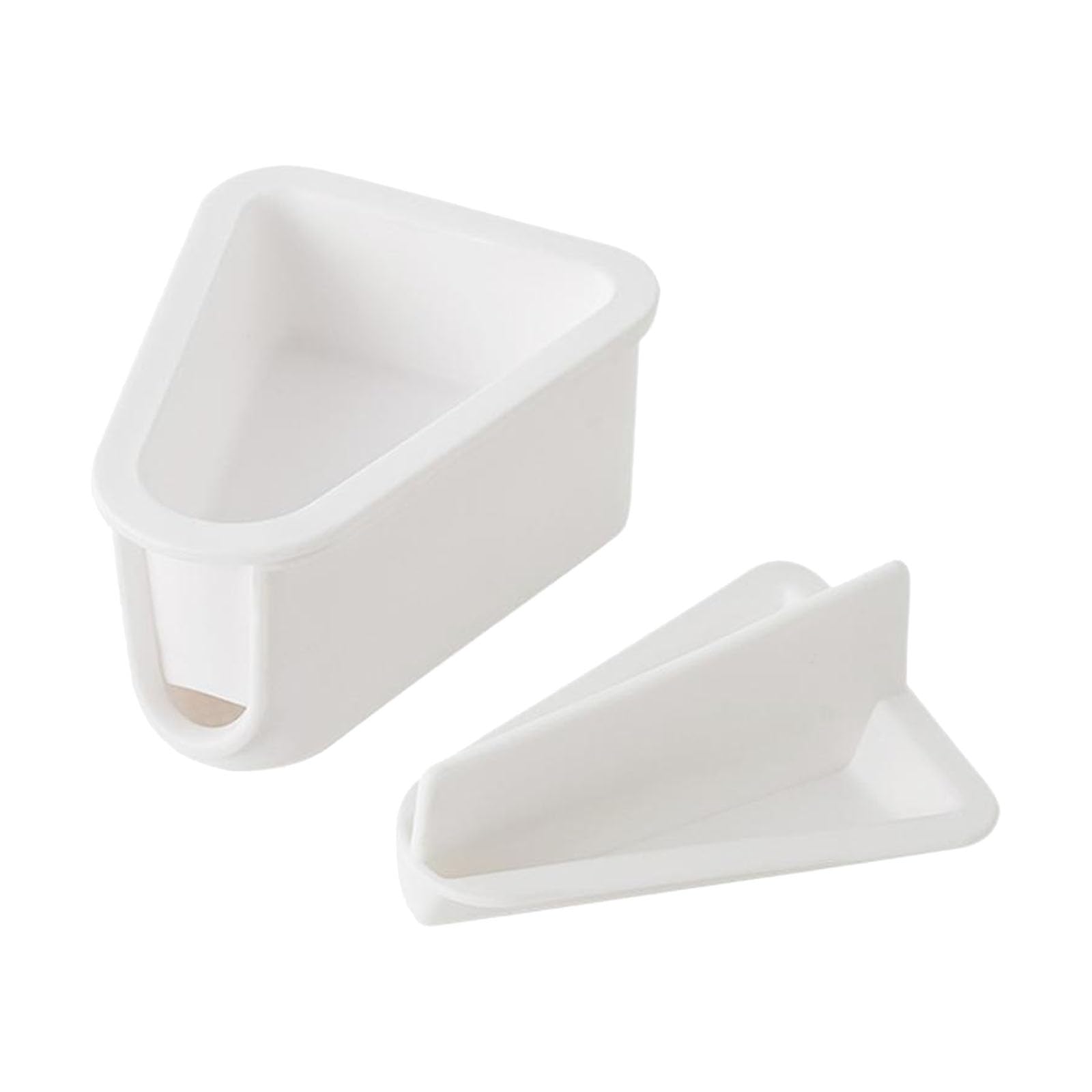 HGZLQKD Sushi Onigiri Mould Kit, Triangle Rice Ball Maker for Sushi Making, Rice Mold with Press Lid & Flip-Release Box, Easy to Use & Clean,Microwave Portable Bento Box for DIY Sushi (Style B)