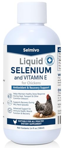 E+S Poultry Vitality Formula | Selenium for Chickens and All Poultry | Nutrient Support Liquid for Energy Balance and Mobility | Feed Mix Additive for Healthy Growth 100ml