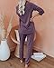 Eurivicy Women's Loungewear Set Solid 2 Piece Long Sleeve Pullover and Drawstring Sweatpants Sport Outfits Sets