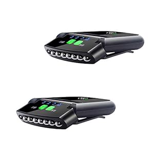 INWISH Cap Light Clip on Hat Rechargeable LED Headlamp Flashlight, 2 Pack Hands Free 180° Illumination with Battery Indicator, Red Light, Swivel Head Bright Head Lamps for Hunting Fishing Hiking