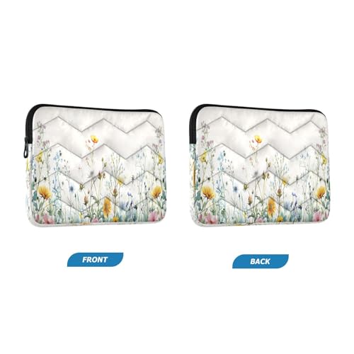 Funda para portátil 13-14 pulgadas impermeable con flores miniatura 2