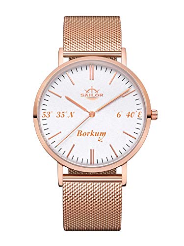Montre Sailor SL101-2115-40 en acier étanche avec mouvement quartz de précision