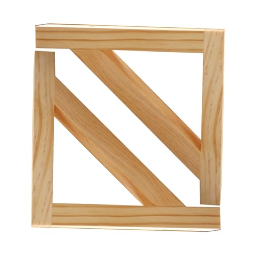 2 Piezas Soportes de Estante Invisibles Flotantes Madera maciza,Escuadras Montaje en pared,Soporte Tabique Pared Triángulo Soporte Fijo para Escritorio,Estanterías de Cocina (15cm)