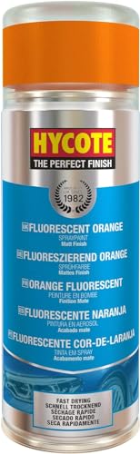 Hycote Fast Drying Aerosol Car Spray Paint, Fluorescent Orange, 400 ml
