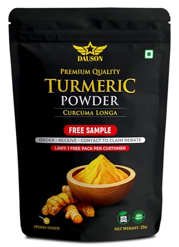 25g Turmeric Powder | Pure Single Spice, Fine Powder Form | 100% Pure, No Color, No Additives | Kitchen Staple for Cooking, Curries & Marinades