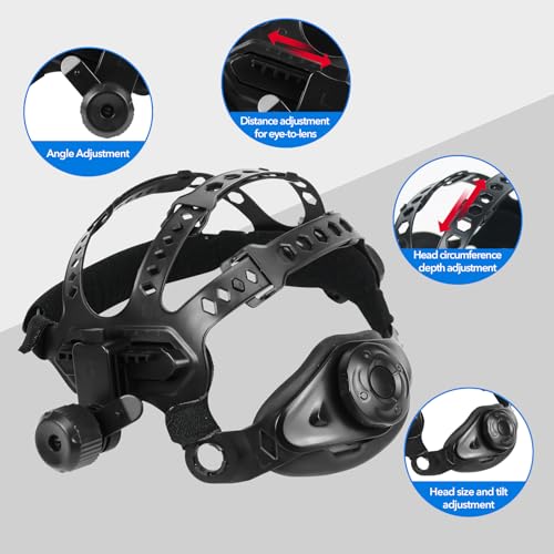 TRQWH Round Hole Welding Headgear - Replacement Headgear with Sweatband for Welding Helmet (Black) by TRQWH - Image 4
