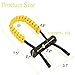 Archery Bow Wrist Sling, 550 Paracord Strap for Compound Bow & Recurve (Yellow)