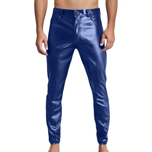 Pantalon de motard simili cuir souple et confortable