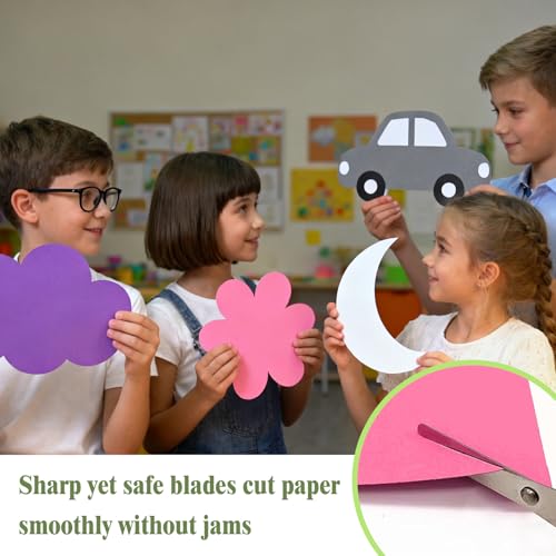 4 Stk Bastelschere,Therapeutenschere,Mit Skala Doppelgriff,Kinder Lernschere,Helferschere Mutter Schere kleinkind ad Schule,Kunststoff kinderscheren für DIY-Kunst Eltern Kind Aktivitäten