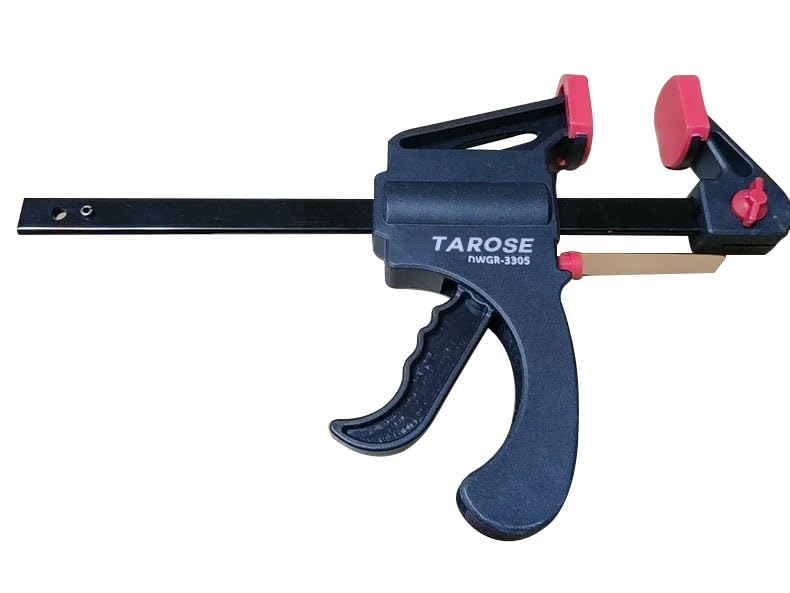 TAROSE 6-Inch Quick Release Spring Clamps for Carpentry, DIY, Gluing & Assembly – Non-Slip Grip, Heavy Duty Clamps for Wood, Metal & Craft Projects (2-Pack)