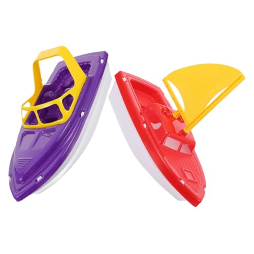 Vaguelly Juego De 2 Piezas Juego de Juguetes de Playa Lancha de Juguete Botes de Juguete para bañera bañera Juguetes de baño Juguetes para Botes para bañera el plastico